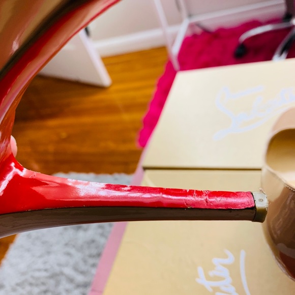 Authentic Christian Louboutin Nude heels sz 6/36 - Picture 10 of 12